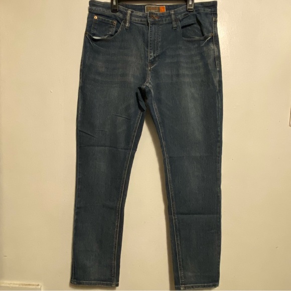Original Weatherproof Vintage Jeans Mens Size 36X32  Slim‎ Fit Medium Wash Wear - Picture 1 of 14